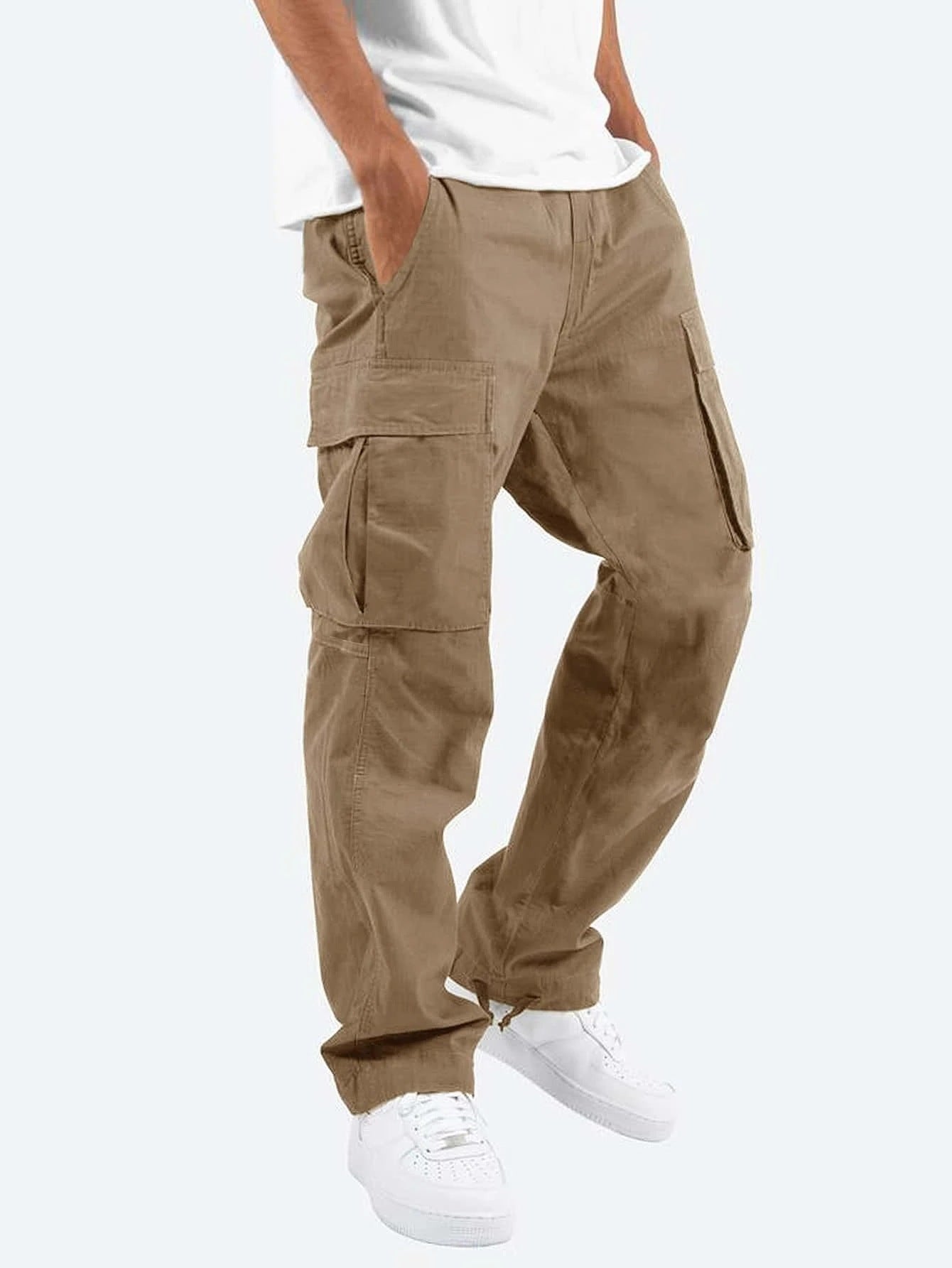 Montévre™ | Pantalon cargo pour homme à coupe large – Pantalon de loisirs et utilitaire