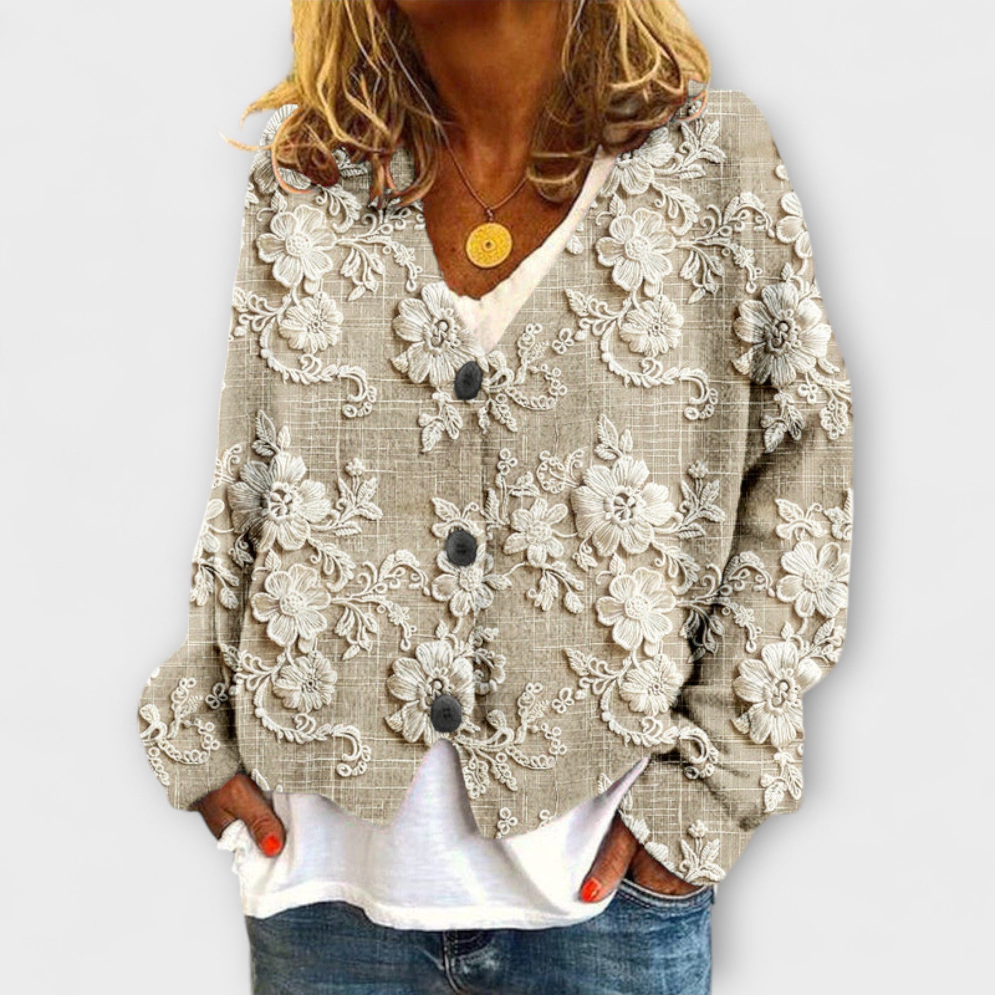 Montévre™ | Cardigan à motif floral