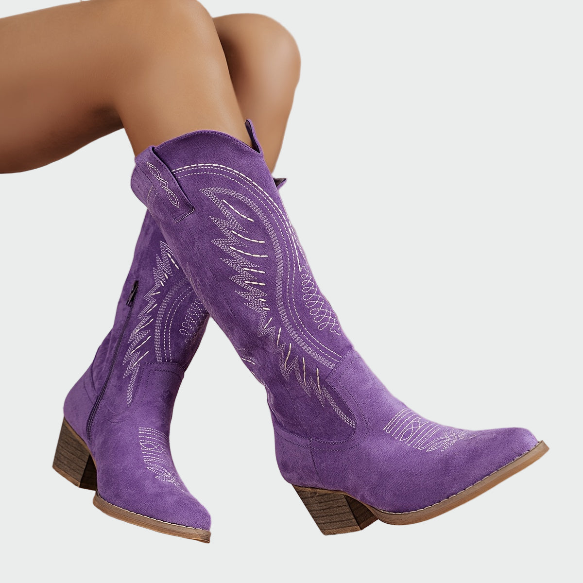 Montévre™ | Bottes western à broderie tendance