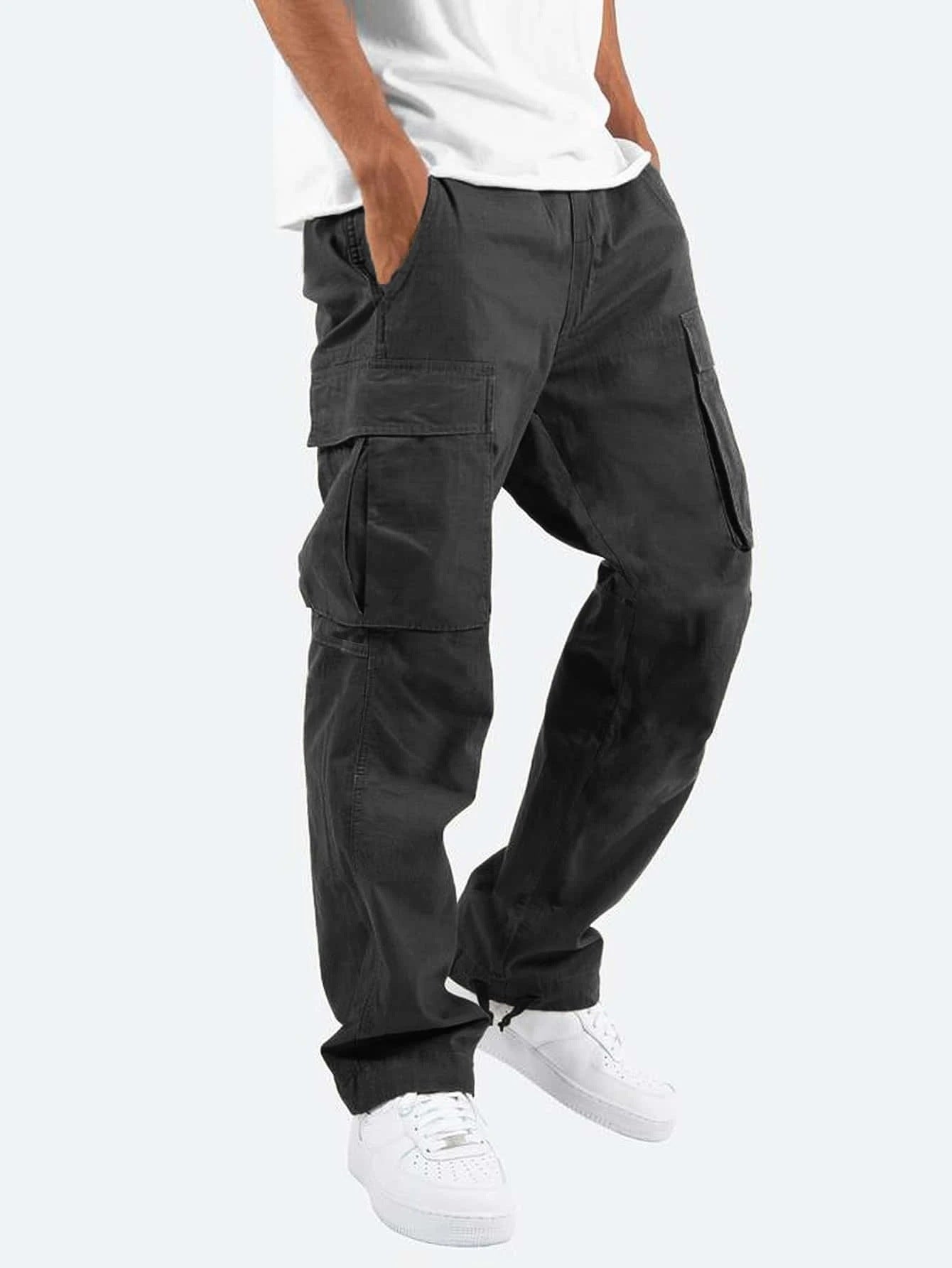 Montévre™ | Pantalon cargo pour homme à coupe large – Pantalon de loisirs et utilitaire