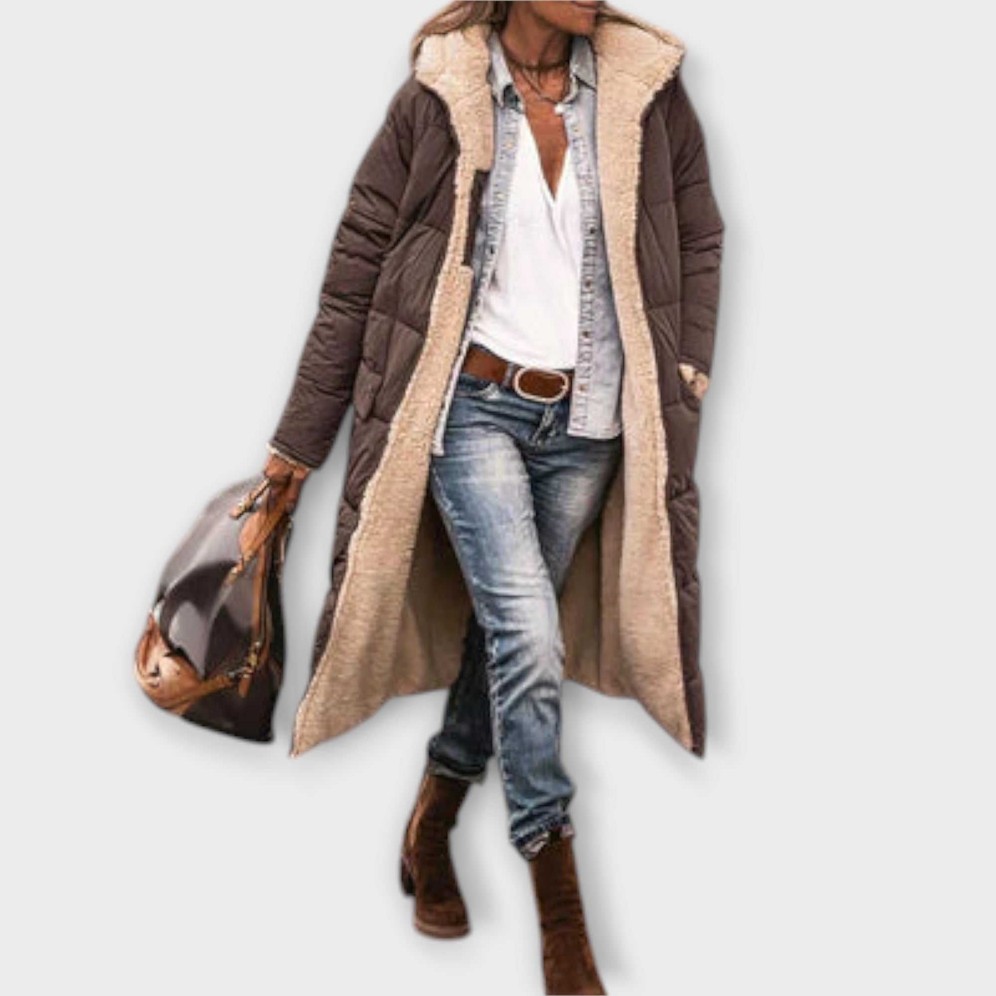 Manteau en pelage douillet Montévre™