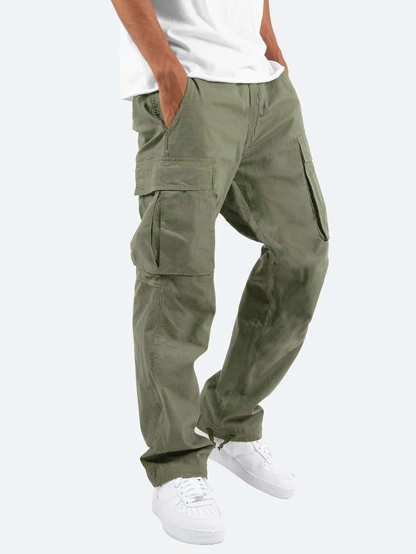Montévre™ | Pantalon cargo pour homme à coupe large – Pantalon de loisirs et utilitaire