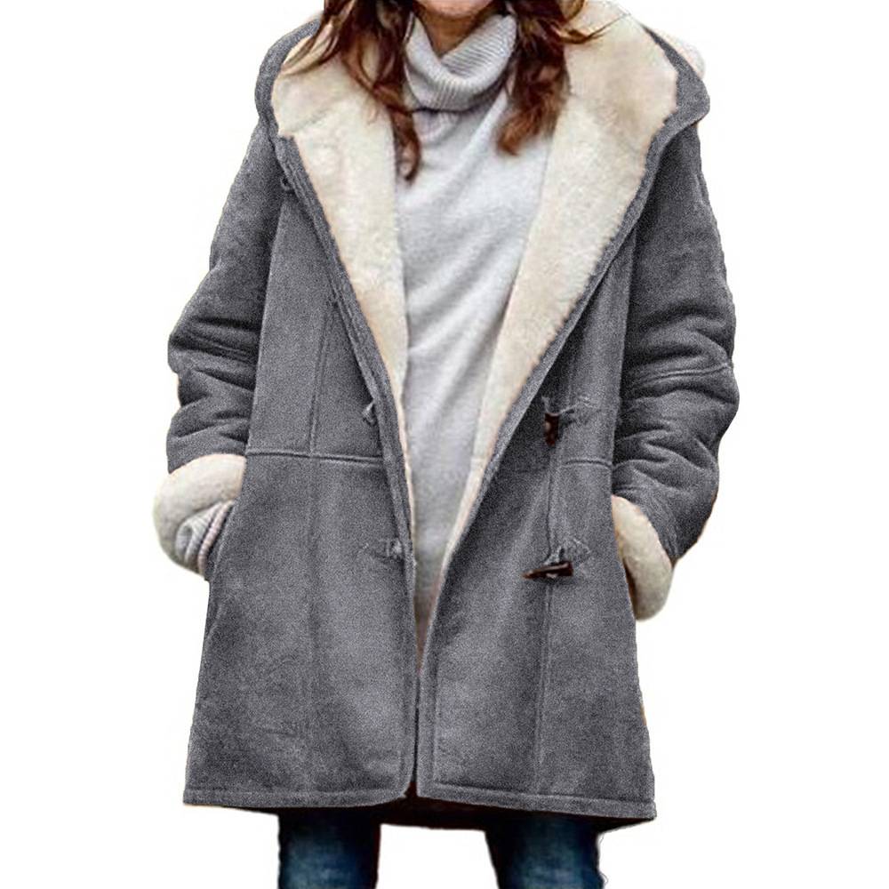 Manteau en laine douce Montévre™ | Manteau en laine douce manchonné